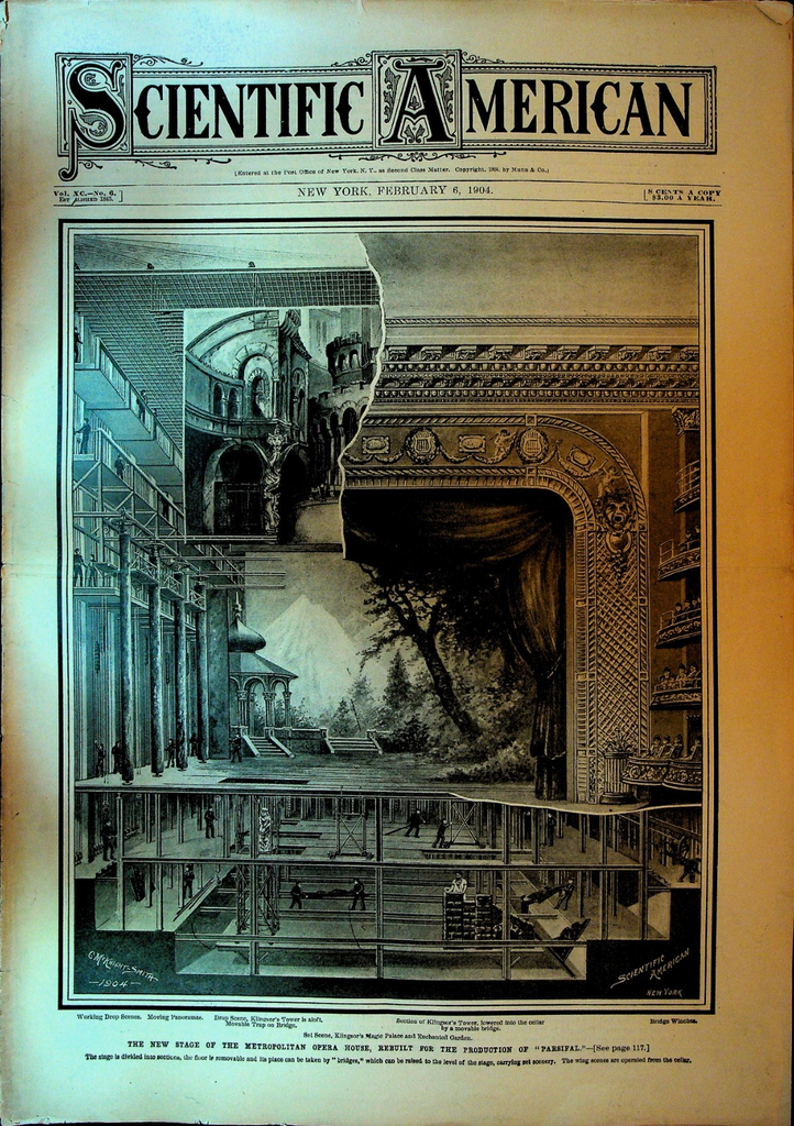 Scientific American February 6 1904 Parsifal Metropolitan Opera House Asbestos0
