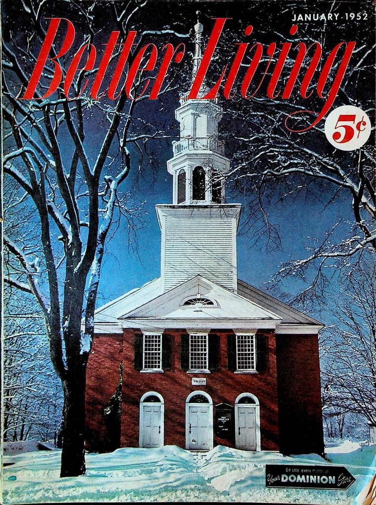 Better Living Magazine January 1952 Sharon Connecticut Congregational Church0