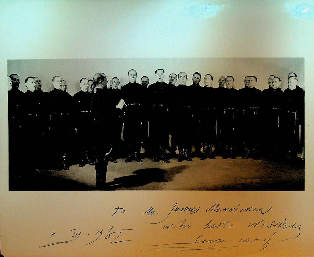 Serge Jaroff Don Cossack Chorus Conductor Autographed Signed Photograph 1960s0