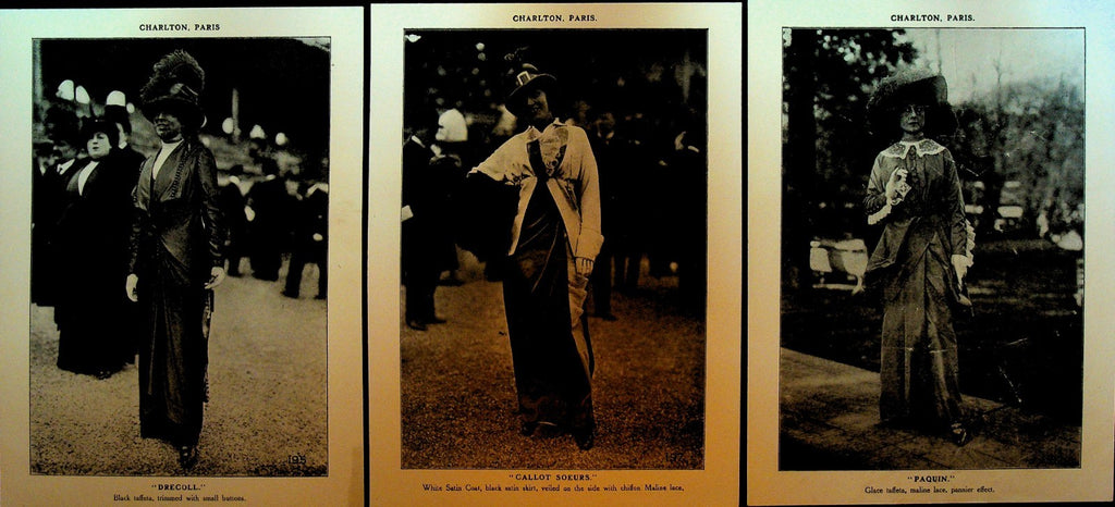 Charlton Silk Company Fashion News 1912 With Five Designs0
