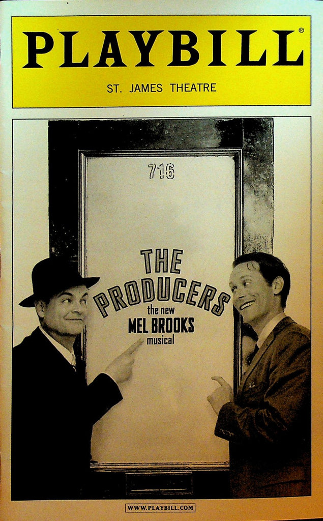 The Producers Playbill June 2002 Mel Brooks Steven Weber Brad Oscar0