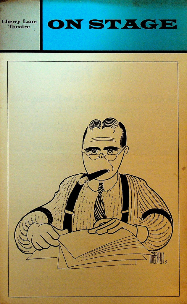 Blasts & Bravos an Evening with HL Mencken Playbill Paul Shyre 19750