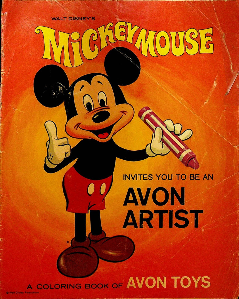 Walt Disney Mickey Mouse Coloring Book of Avon Toys Snoopy Charlie Brown0