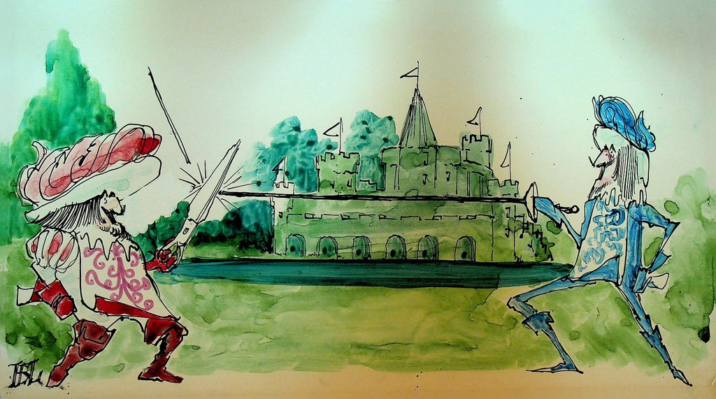 Herbert Herb Leopold Original Art Fencing Scissors0