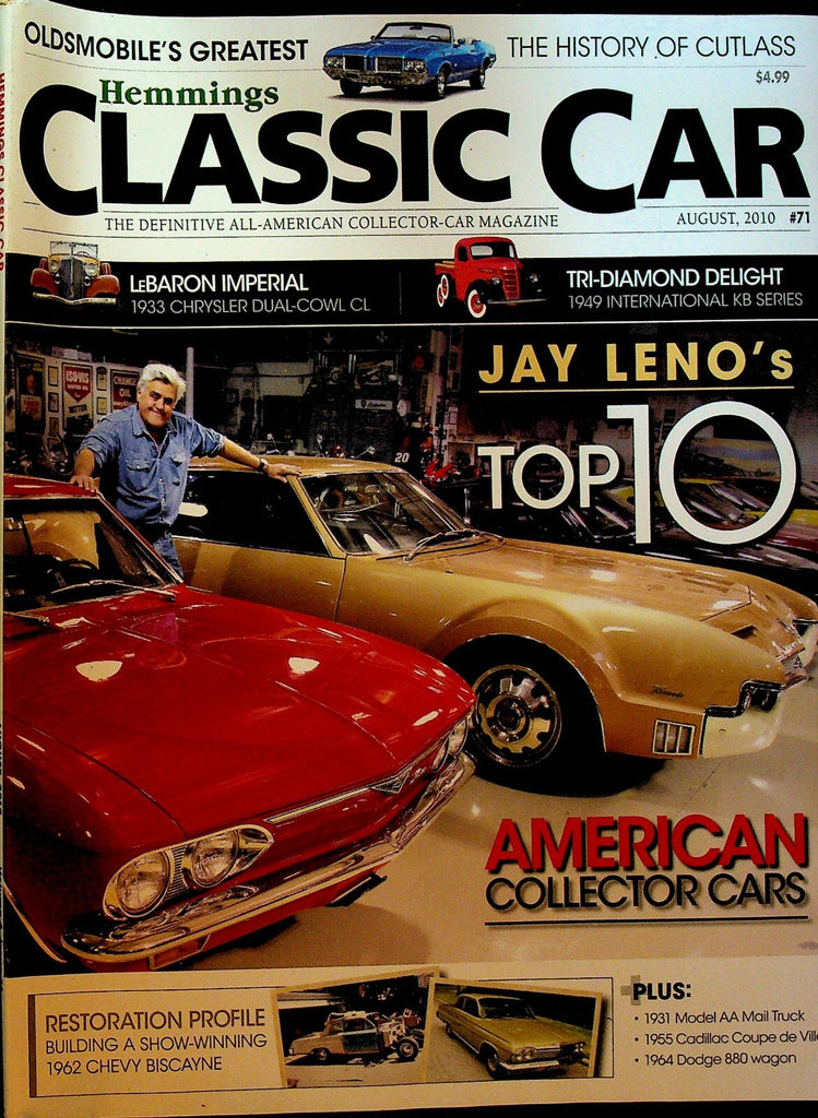 Hemming's Classic Car Magazine 71 August 2010 Jay Leno Oldsmobile Cutlass0