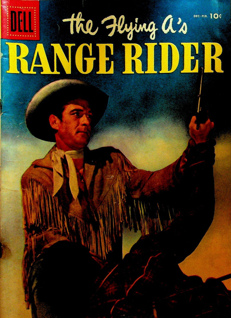 The Flying A's Range Rider 12 Dell Comics 1956 Jock Mahoney Photo Cover0
