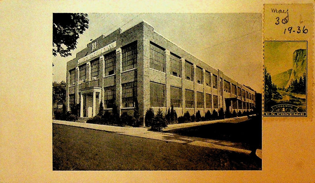 Coldren Knitting Mills Unused Postcard Ogden Utah 1934 New Building Opening0