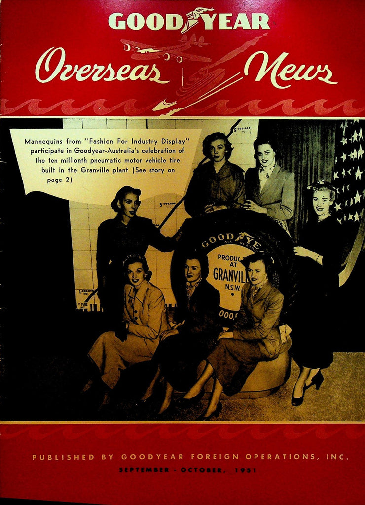Goodyear Overseas News Magazine September 1951 Tires Mannequins0