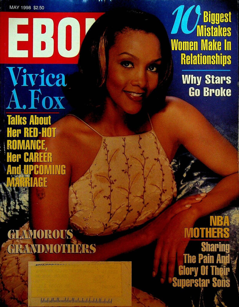 Ebony Magazine May 1998 Vivica A Fox Ken Griffey Jr Paul Robeson Wyclef Jean