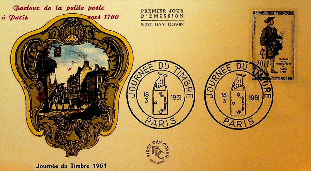 1760 Letter Carriers France First Day Cover 19610