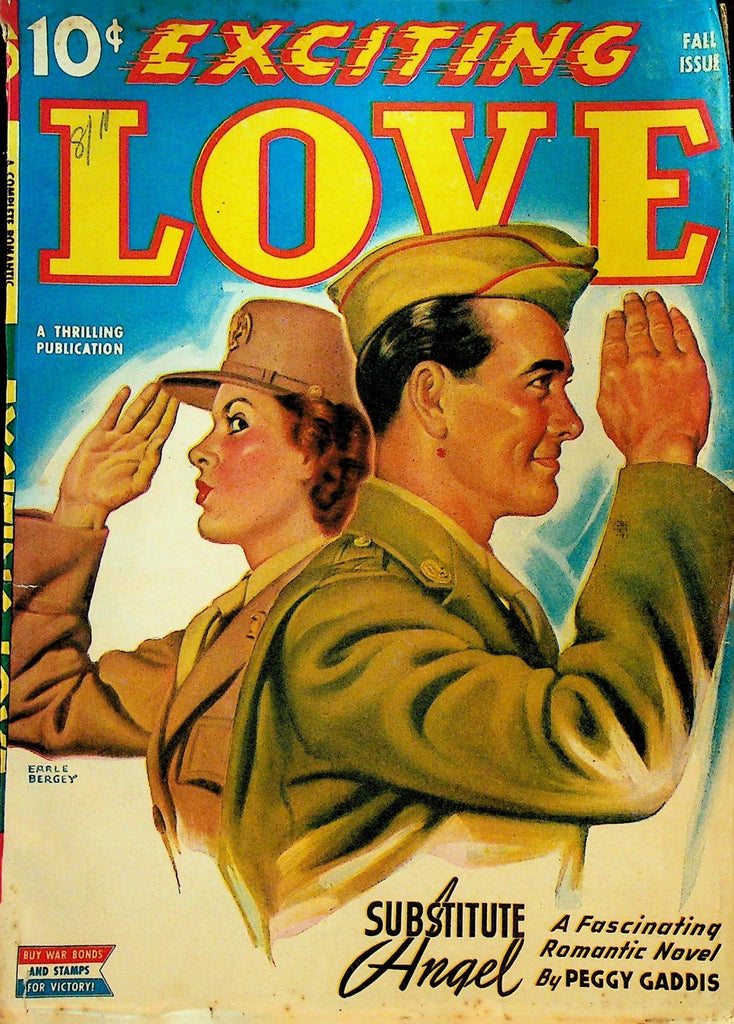 Exciting Love Pulp Fall 1943 Earle Bergey Peggy Gaddis Helen Ahern0