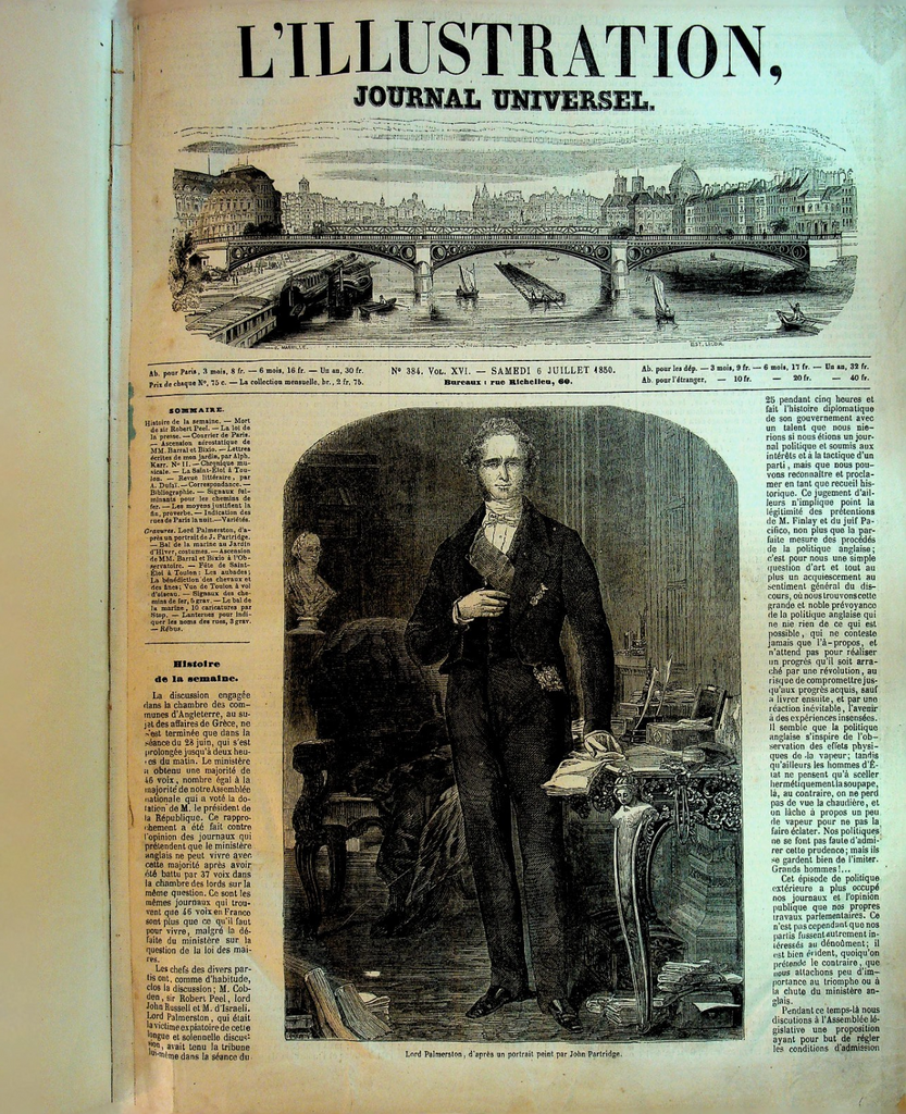 L'Illustration Journal Universel Bound Volume July 6 1850 to December 28 18500