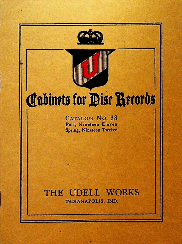 Cabinets for Disc Records Catalog 38 Udell Works Fall 1911