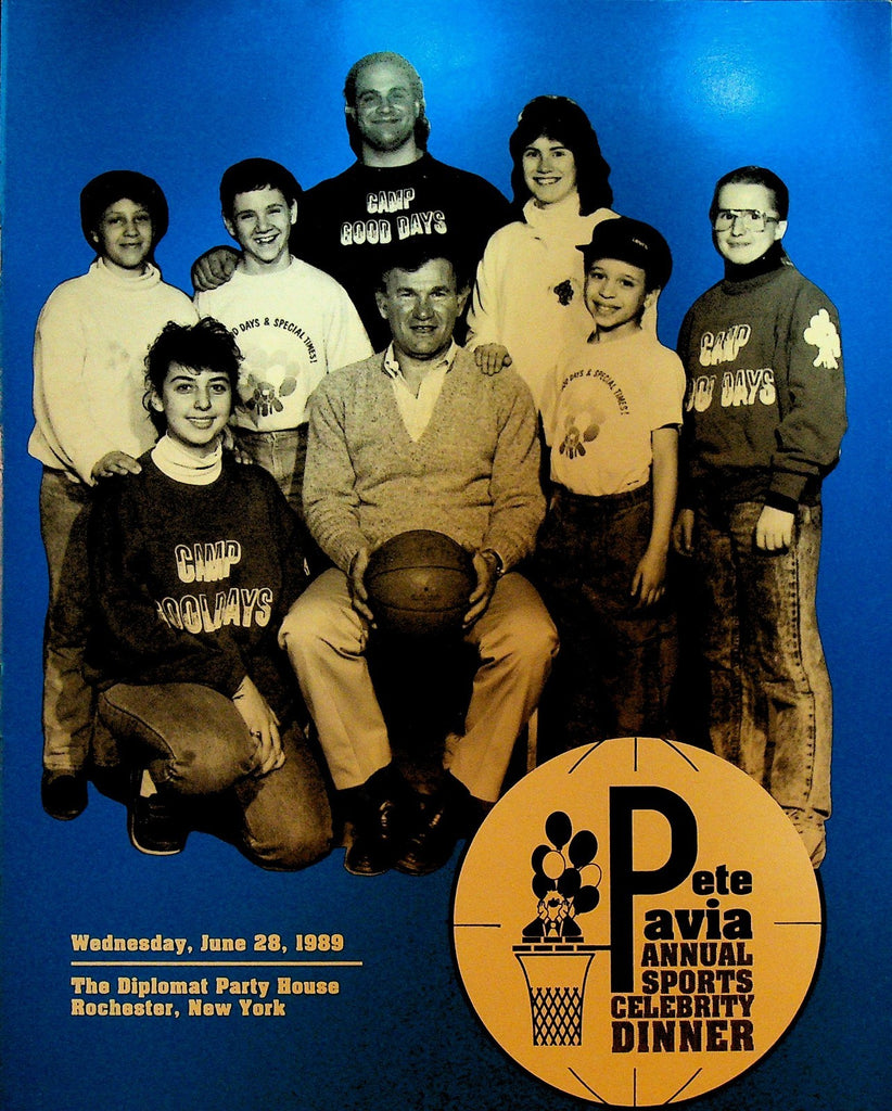 Pete Pavia Sports Celebrity Dinner Program 1989 Mike Krzyzewski John Thompson0