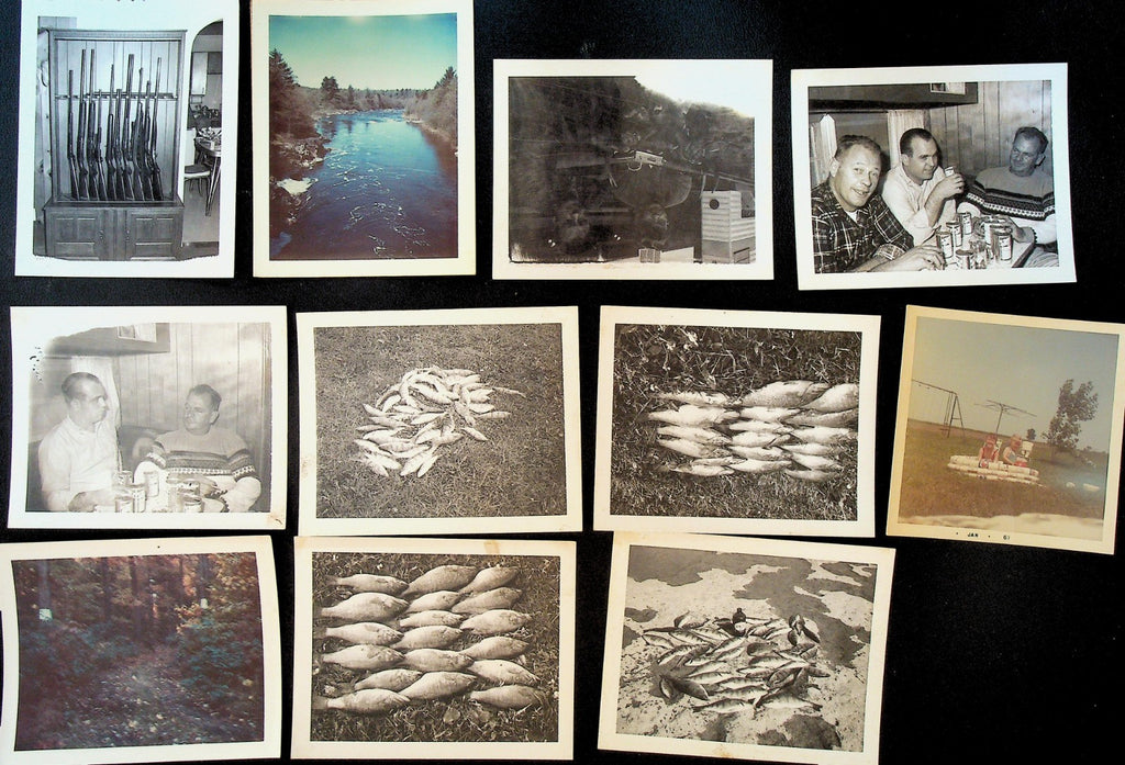 Hunting and Fishing Snapshot Lot of 29 1970s0