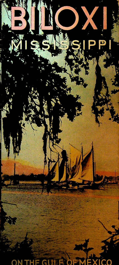 Biloxi Mississippi Travel Brochure 1950s Chamber of Commerce
