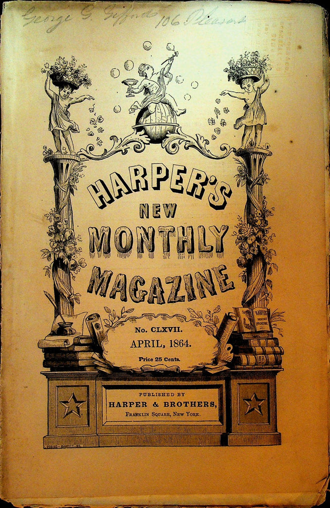 Harper's New Monthly Magazine April 1864 War of 1812 Nile River Holsby0