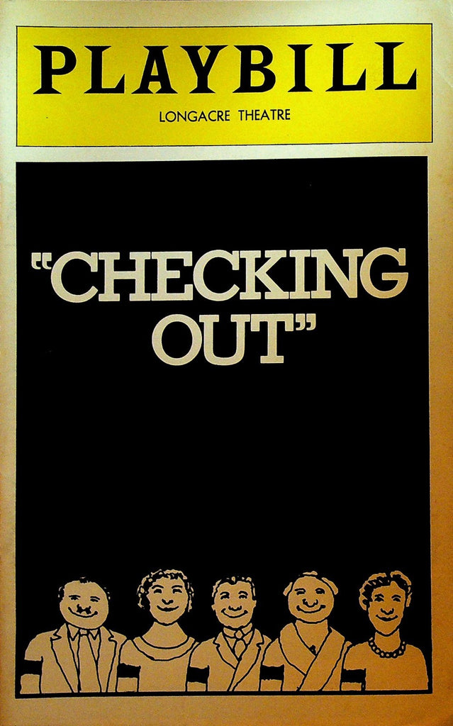 Checking Out Playbill September 1976 Allen Swift Joan Copeland Allen Swift0