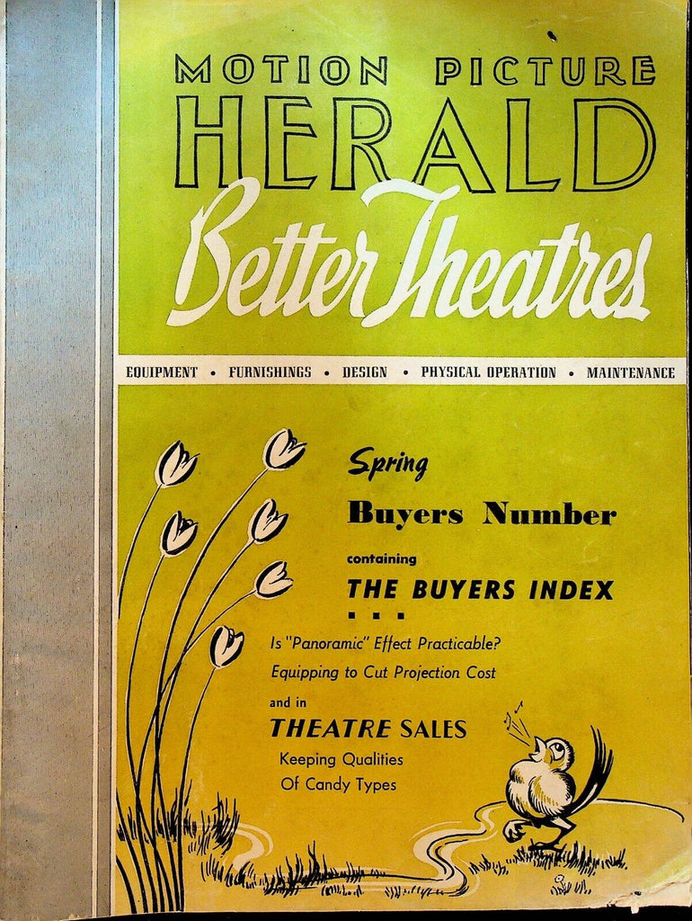 Motion Picture Herald Better Theatres Magazine May 1951 Equipment Design