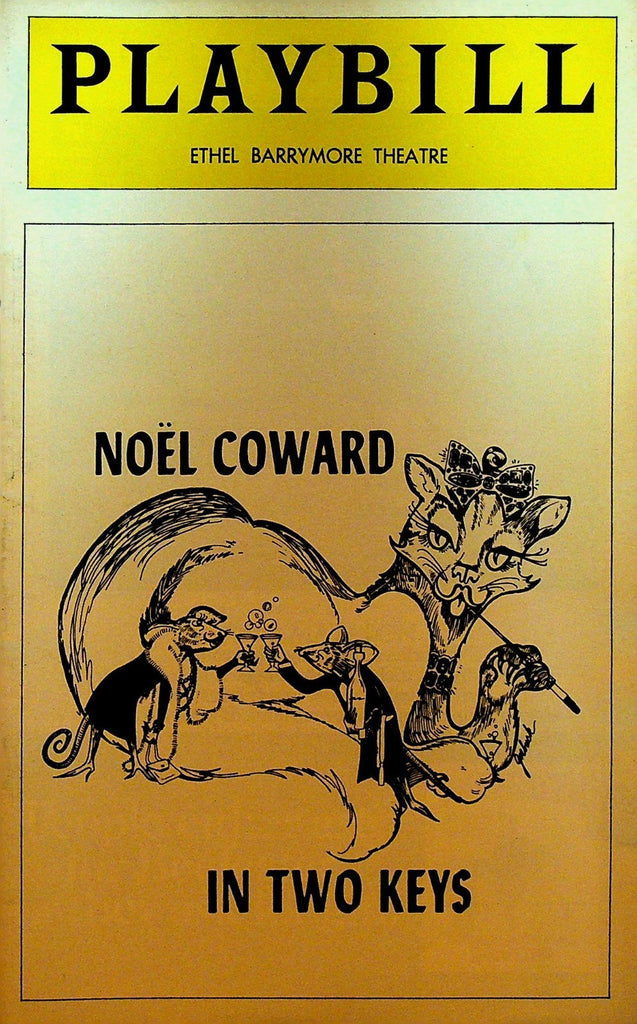 Noel Coward in Two Keys Playbill American Premiere May 1974 Jessica Tandy0
