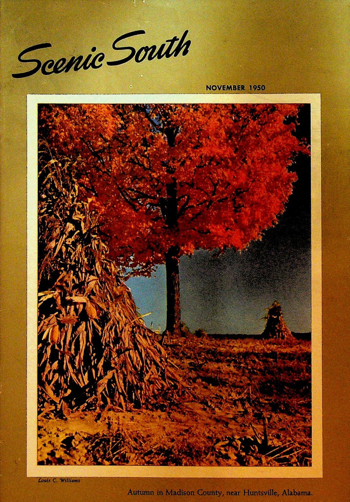 Scenic South Magazine November 1950 Standard Oil Huntsville Alabama Madison Cty0