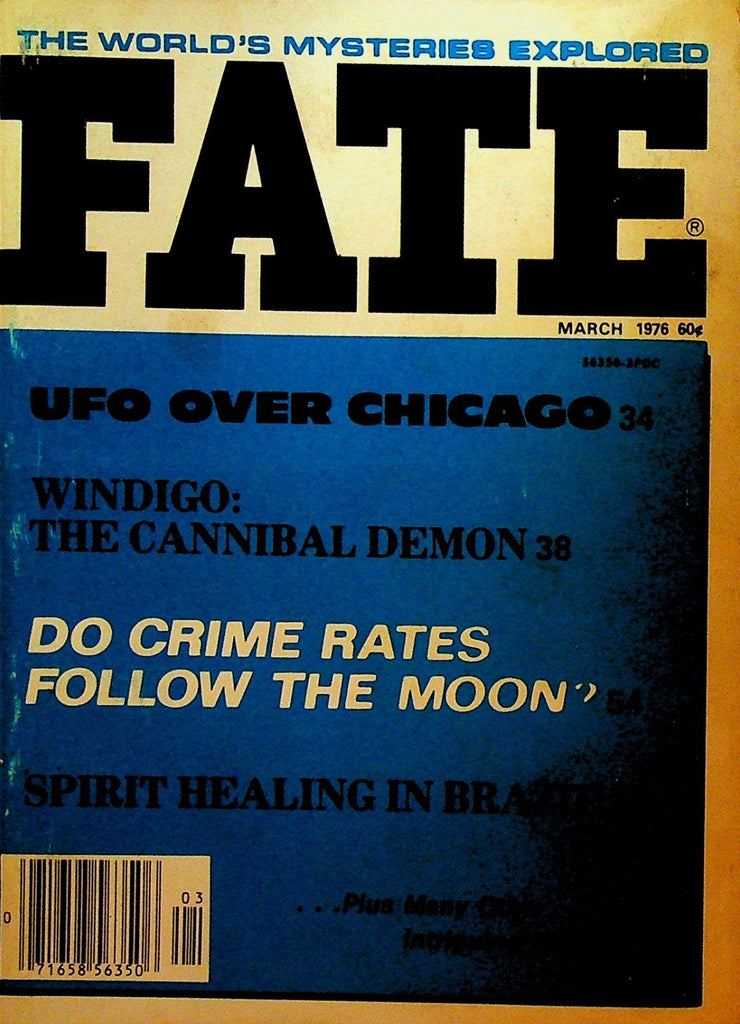 Fate Magazine March 1976 Windigo Cannibal Demon Chicago UFO Bermuda Triangle0