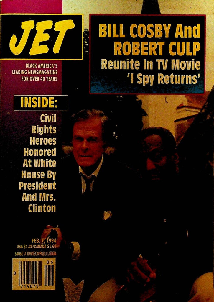 Jet Magazine February 7 1994 Bill Cosby Robert Culp Bill Hillary Clinton