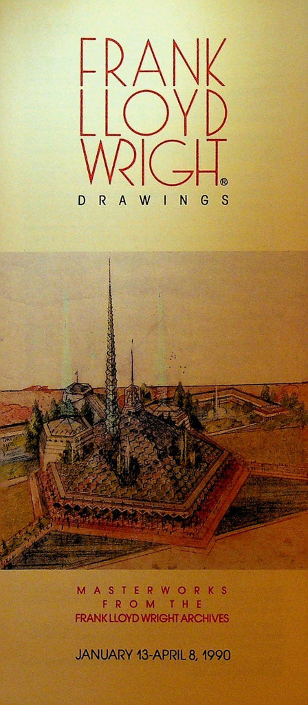 Frank Lloyd Wright Drawings 1990 Brochure Phoenix Art Museum0