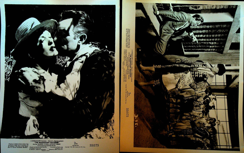 The Magnificent Matador Movie Still Lot of 4 1955 Anthony Quinn Maureen O'Hara0