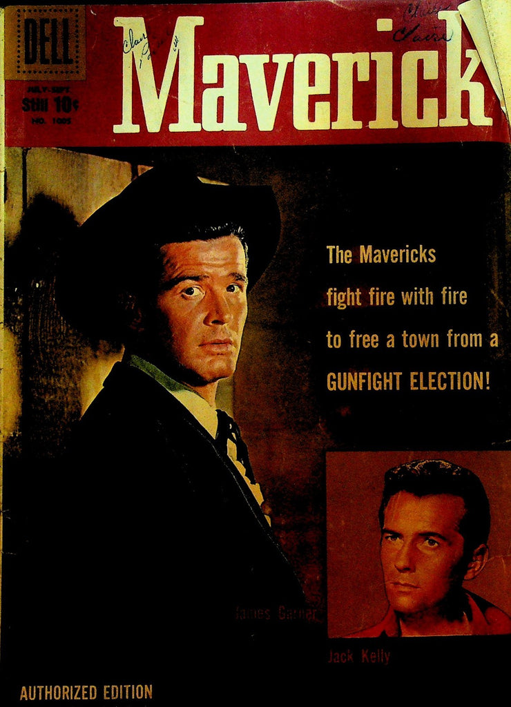 Maverick Four Color 1005 Dell Comics 1959 James Garner Jack Kelly0