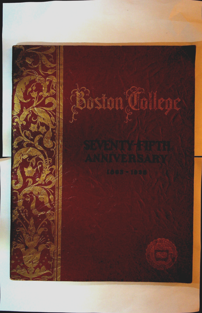 Boston College Seventy-Fifth Anniversary 1938 SC Book0