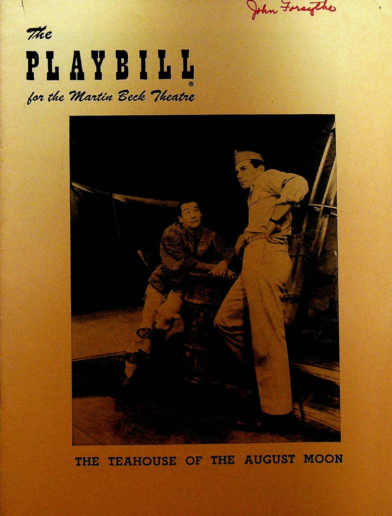 The Teahouse of the August Moon Playbill February 21 1955 John Forsythe0