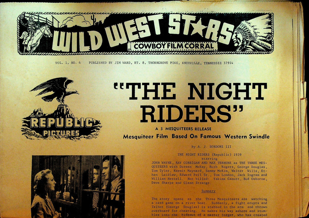 Wild West Stars Cowboy Film Corral #4 The Night Riders Gene Autry Monte Hale0