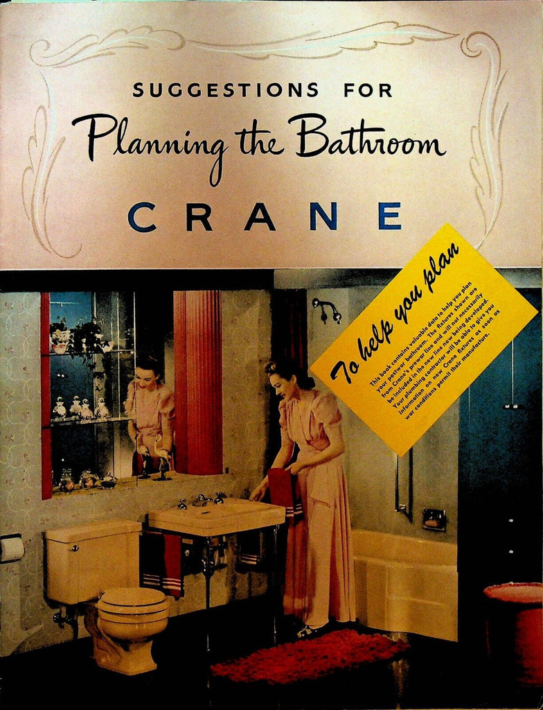 Crane Suggestions for Planning the Bathroom 1941 Booklet