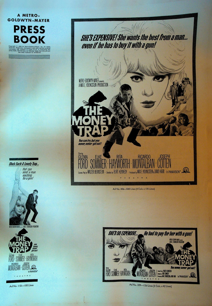 The Money Trap MGM Press Book Elke Sommer Ricardo Montalban Rita Hayworth0