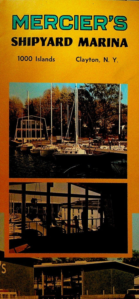 Mercier's Shipyard Marina Brochure Clayton NY 1000 Islands0