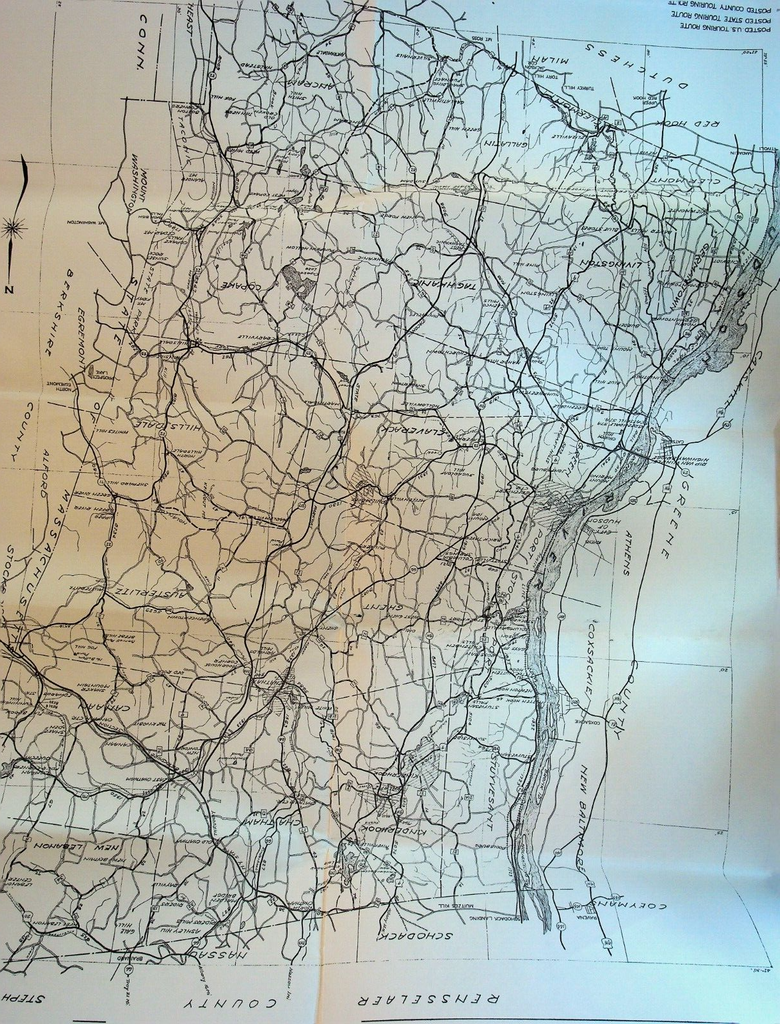 Columbia County New York Department of Public Works 1963 Map