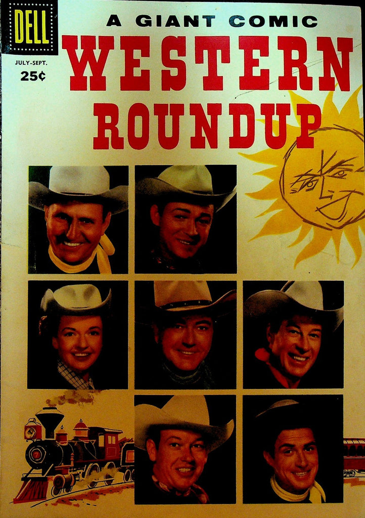 Western Roundup 15 Dell Comics 1956 Roy Rogers Gene Autry Dale Evans Rex Allen0