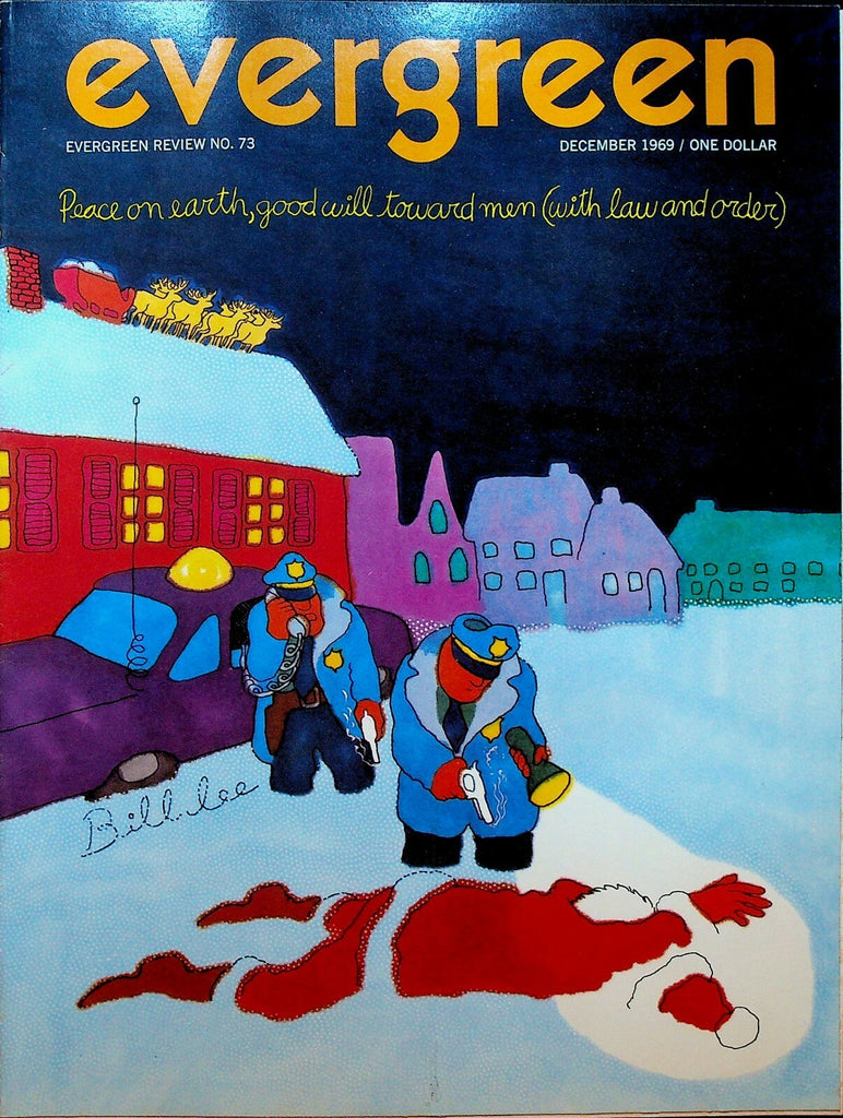 Evergreen Magazine December 1969 Santa Claus SDS Abbie Hoffman Glauber Rocha0