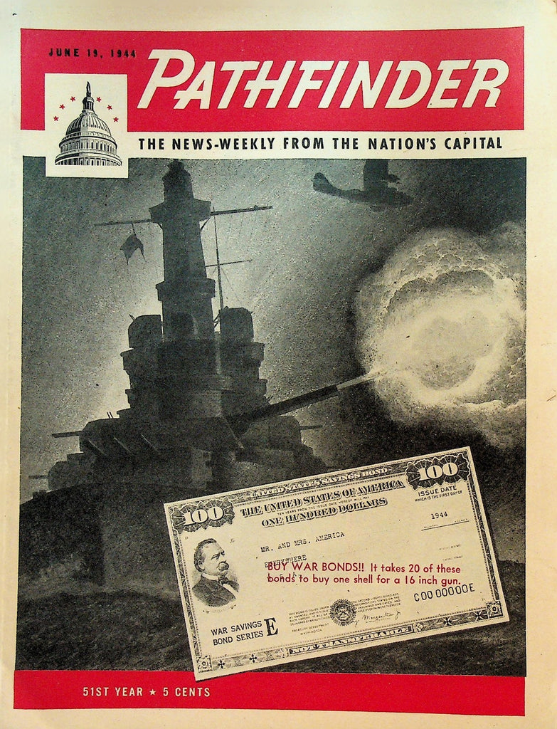Pathfinder June 19 1944 WWII War Bonds Carole Lombard Electron Microscope0