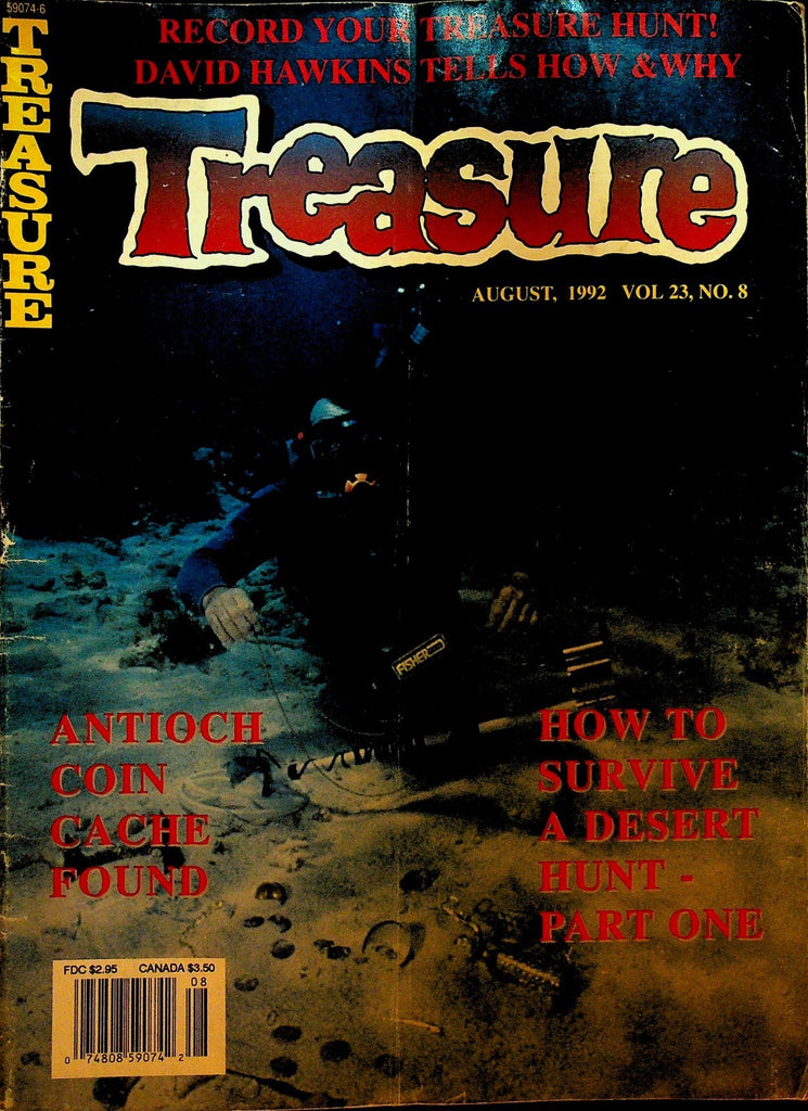 Treasure Magazine August 1992 Antioch Coin Cache Johnny Lee0