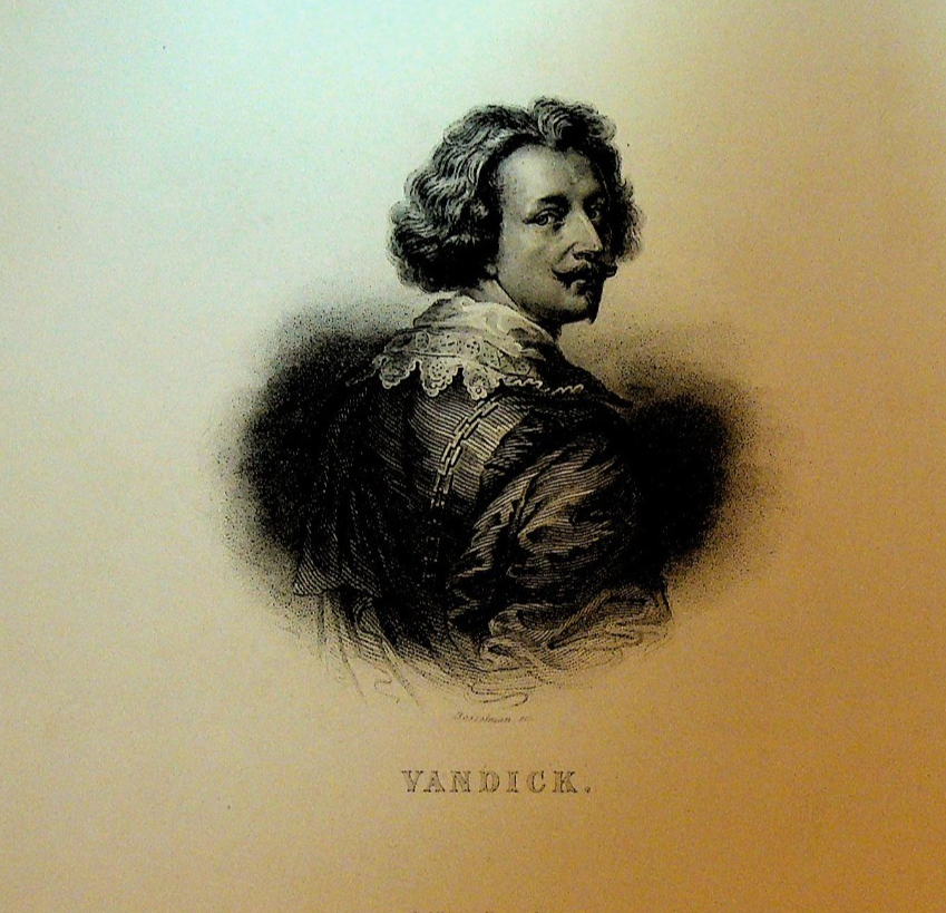 Anthony Van Dyck Vandick Flemish Painter Print 1800s0
