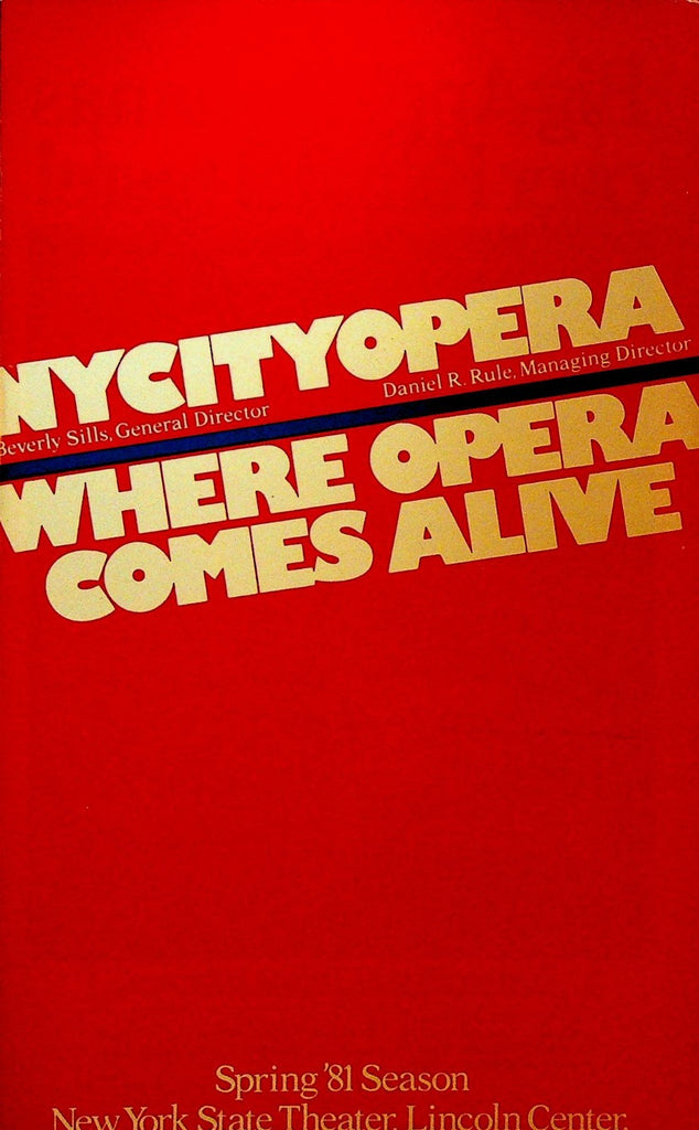 The Cunning Little Vixen New York City Opera Playbill April 11 19810