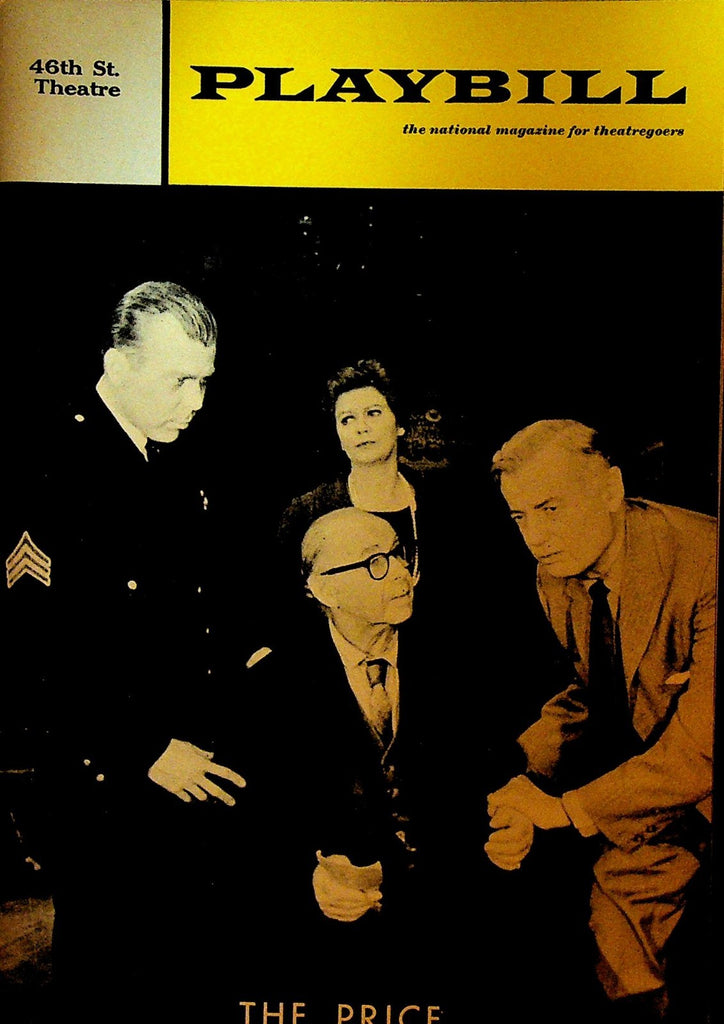 The Price Playbill December 1968 Albert Salmi Kate Reid David Burns0