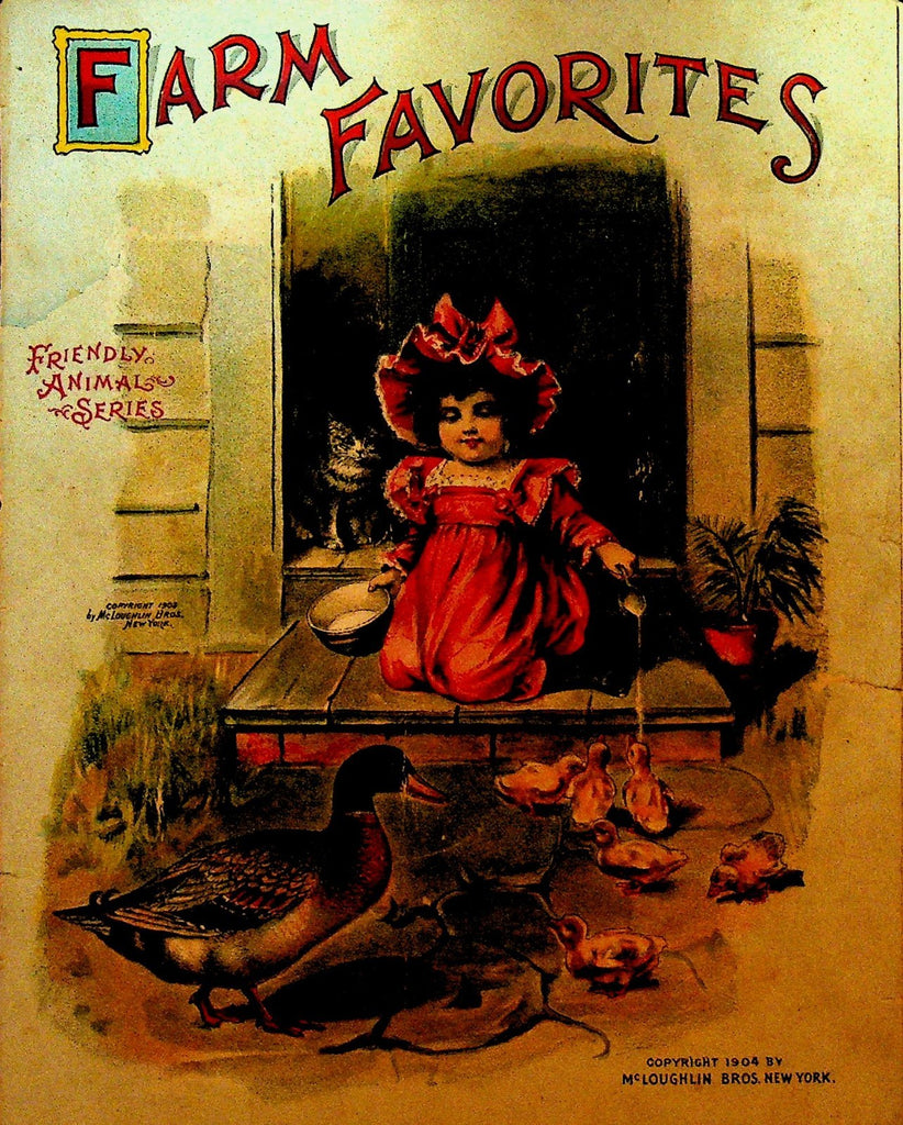 Farm Favorites 1904 McLoughlin Brothers Friendly Animal Series Chromolithographs0