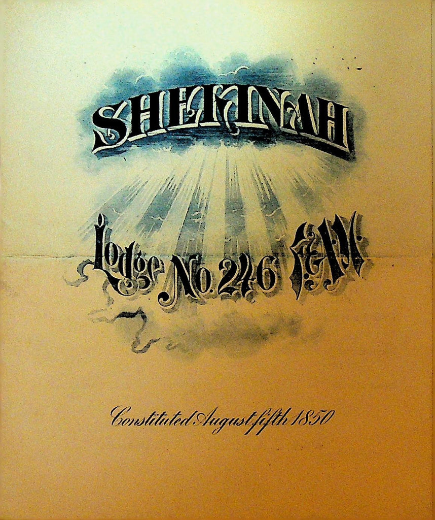 Shekinah Lodge 246 Philadelphia Free & Accepted Masons 1939 Meeting Program0