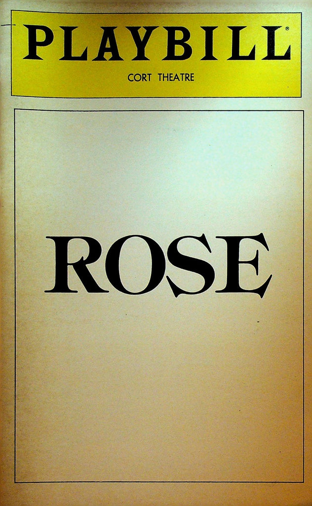 Rose Playbill March 1981 Jessica Tandy Glenda Jackson John Cunningham Guy Boyd0