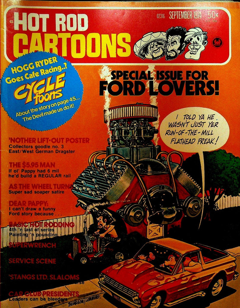 Hot Rod Cartoons September 1974 Pappy Lemmons0
