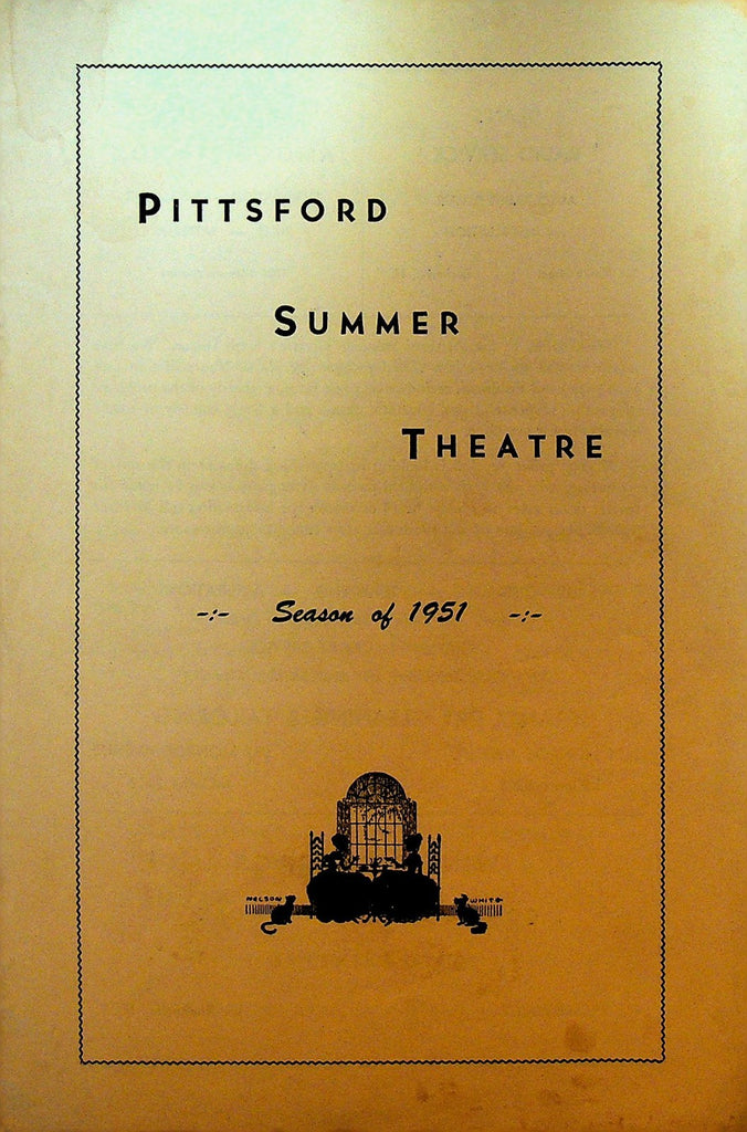 The Glass Menagerie June 1951 Playbill Pittsford NY Summer Theatre0