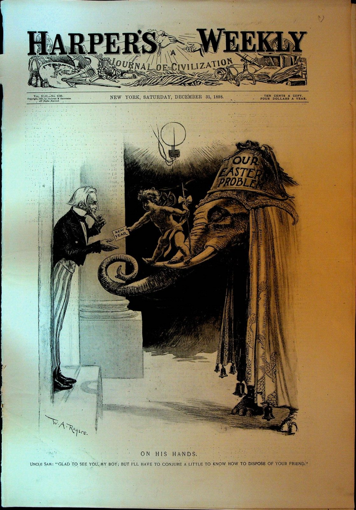Harper's Weekly December 31 1898 Howard Chandler Christy Gallaudet Football0
